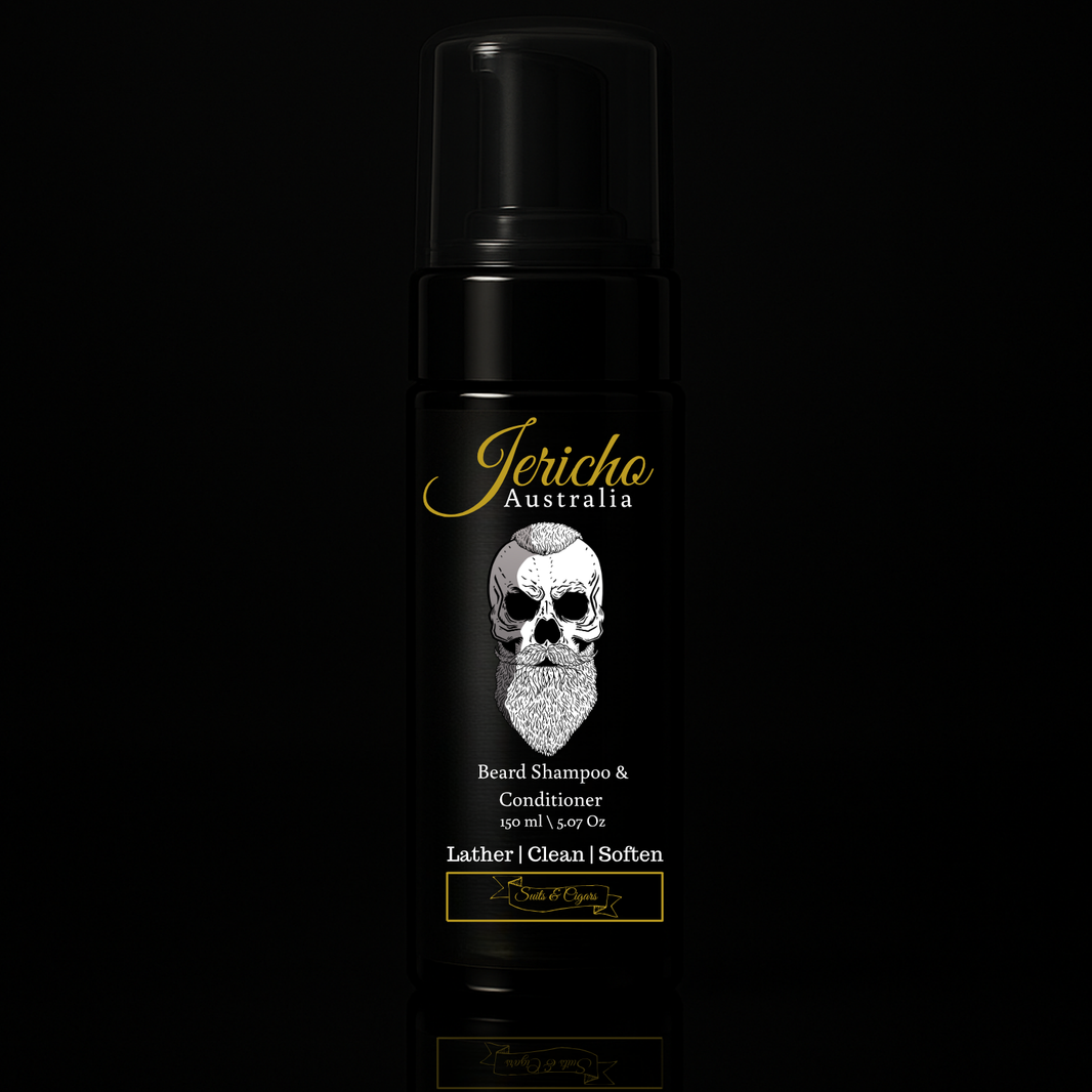 Jericho 2 in 1 Beard Shampoo & Conditioner 150ml Suits & Cigars