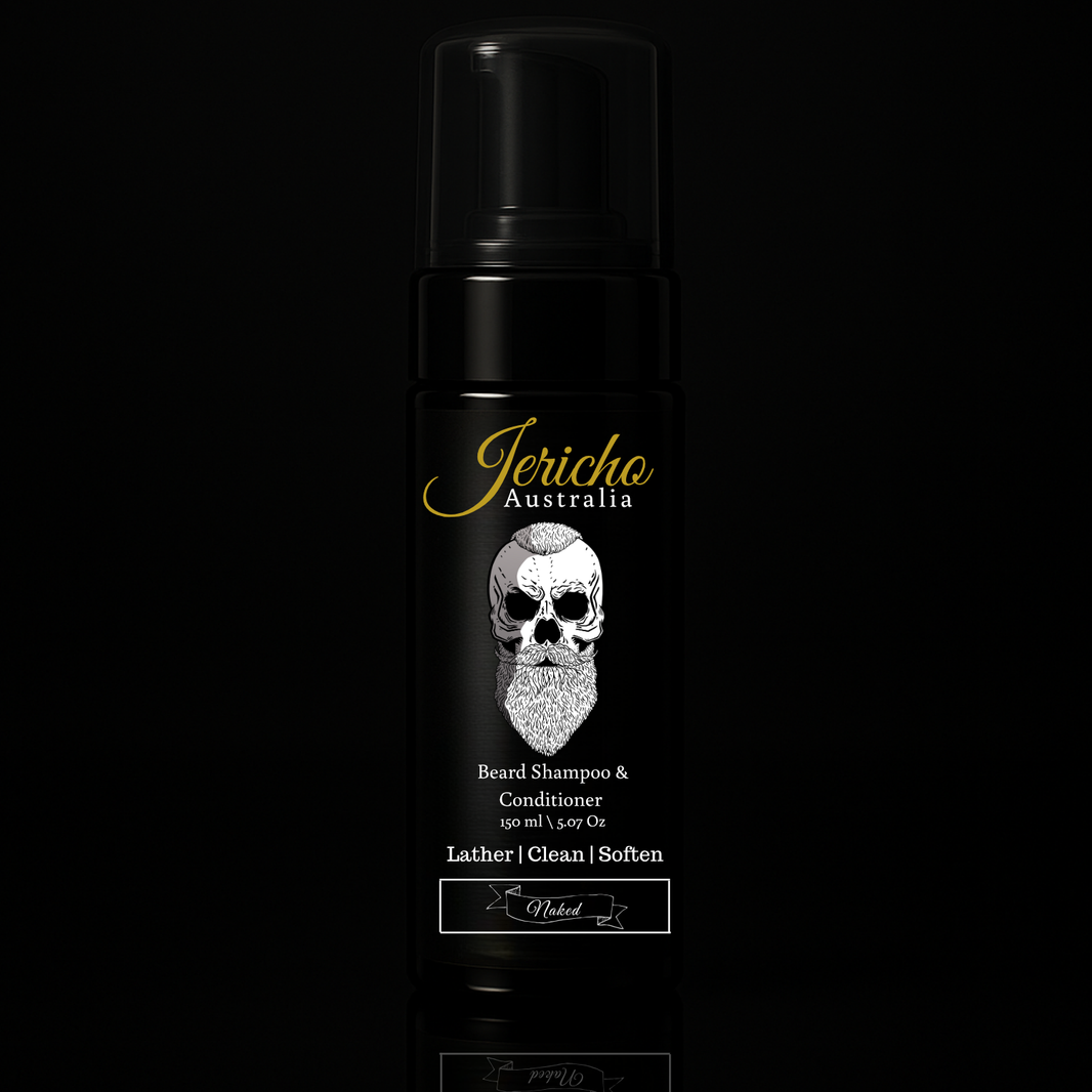 Jericho 2 in 1 Beard Shampoo & Conditioner 150ml Naked ( Unscented)