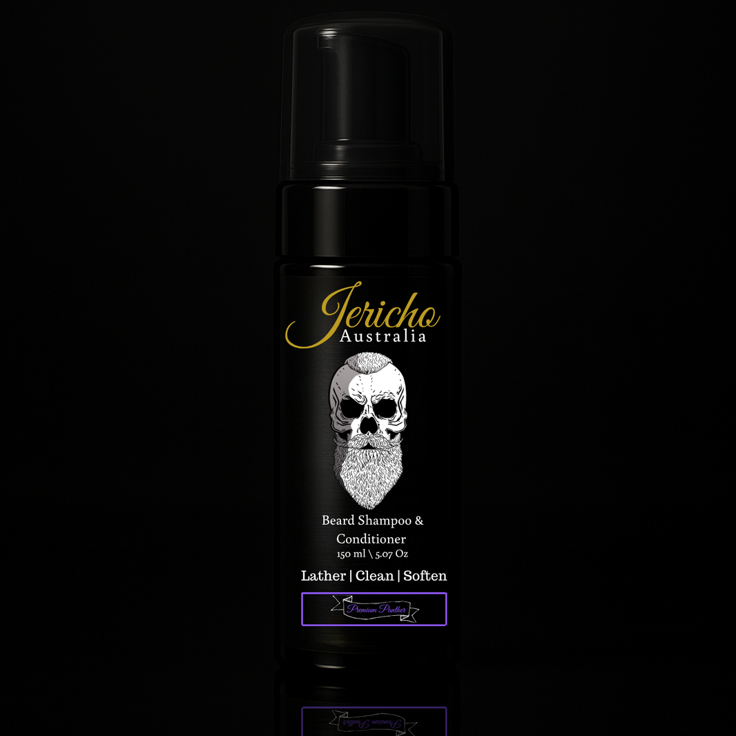 Jericho 2 in 1 Beard Shampoo & Conditioner 150ml Premium Panther