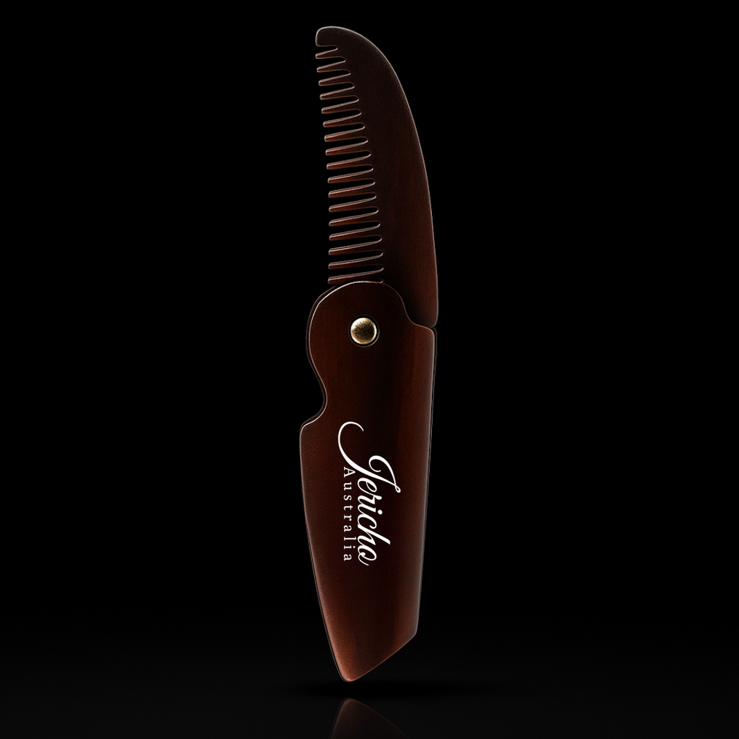 Folding Moustache Comb