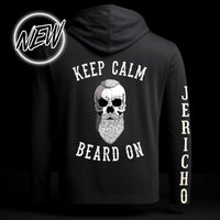 Keep Calm & Beard On Lightweight Hoodie (NEW)