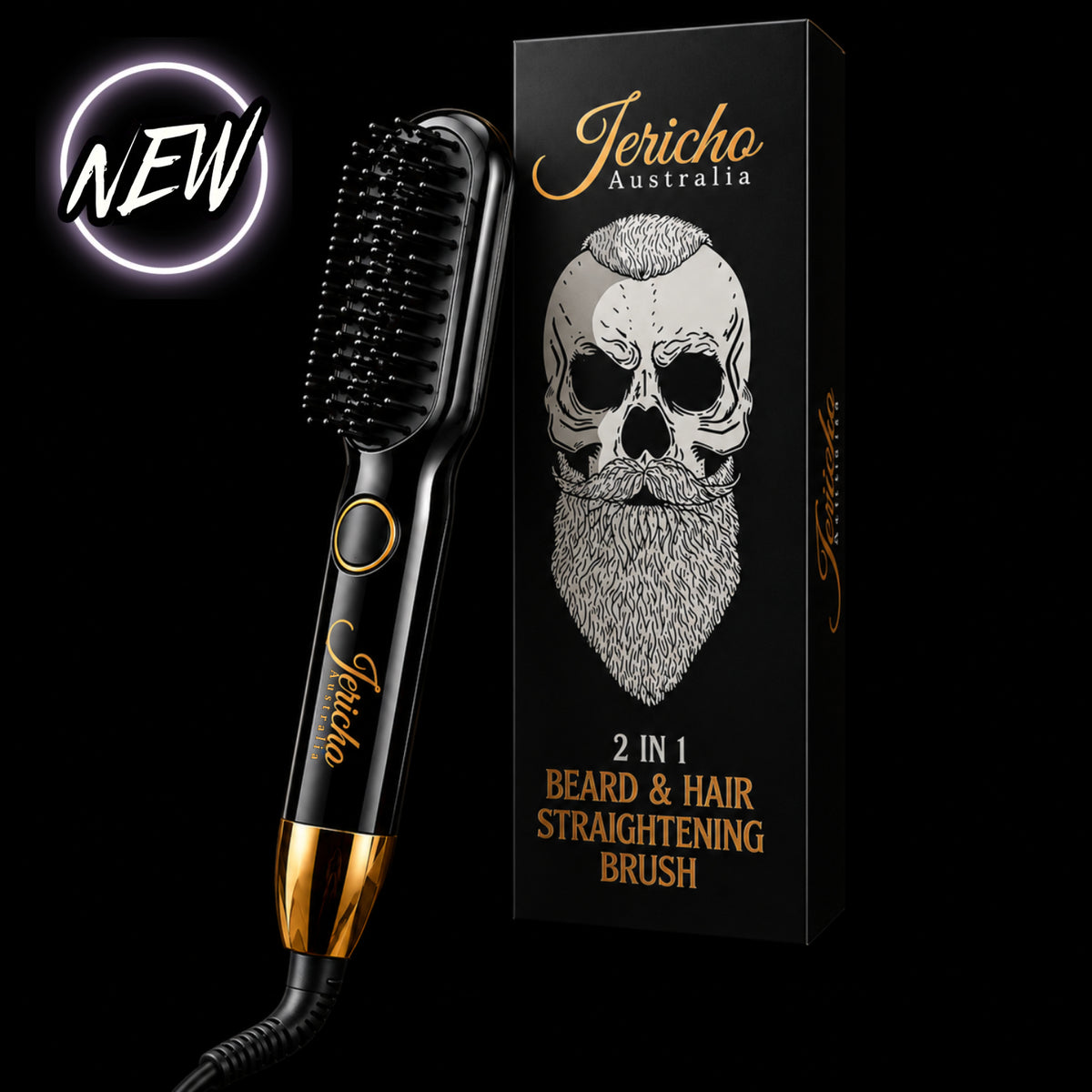 2 in 1 Beard Straightening Brush (Corded)