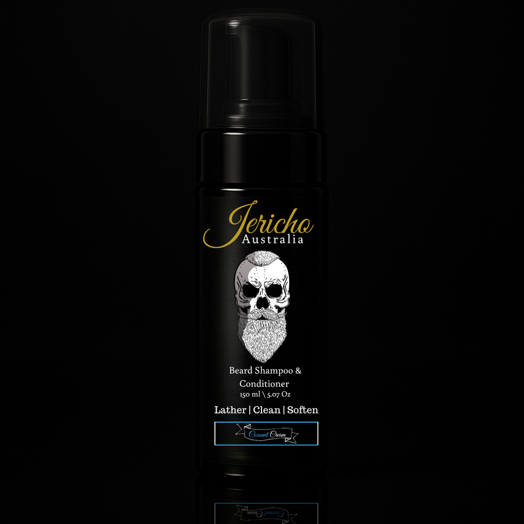 Jericho 2 in 1 Beard Shampoo & Conditioner 150ml Coconut Cream
