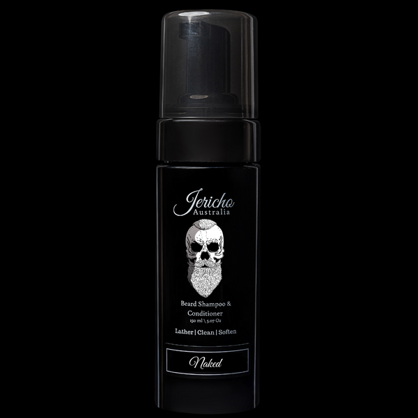 Jericho 2 in 1 Beard Shampoo & Conditioner 150ml Naked ( Unscented)