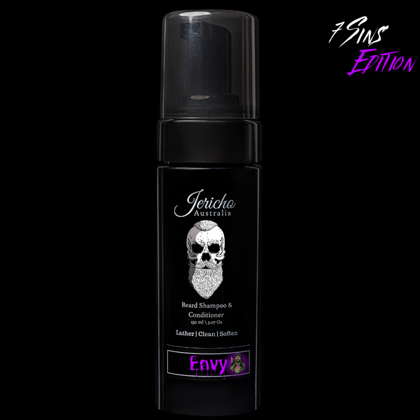 Jericho 2 In 1 Beard Shampoo & Conditioner 150Ml Envy (7 Sins Edition)