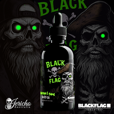 Black Rum & Bone Beard Oil 50ml LIMITED EDITION + Free Sticker