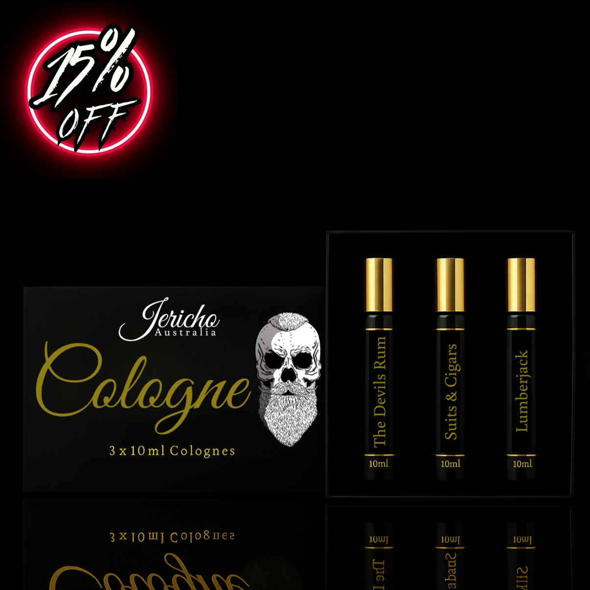 Jericho Australia Cologne Spray 10ml 3 Pack