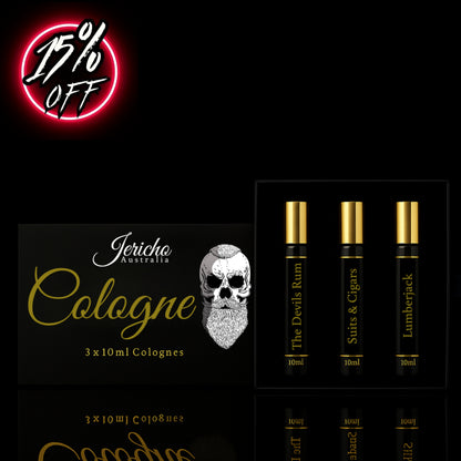 Jericho Australia Cologne Spray 10ml 3 Pack