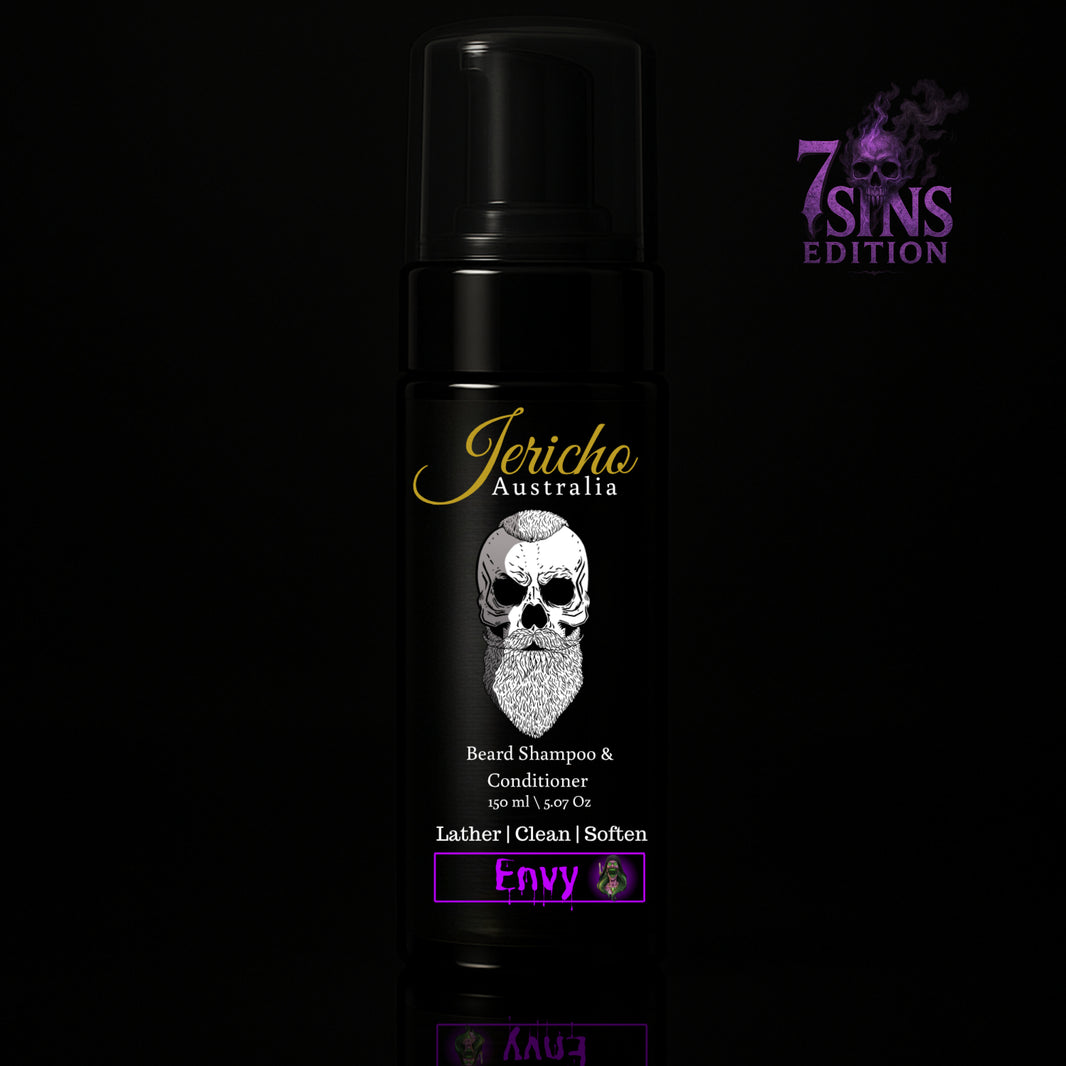 Jericho 2 in 1 Beard Shampoo & Conditioner 150ml Envy (7 Sins Edition)