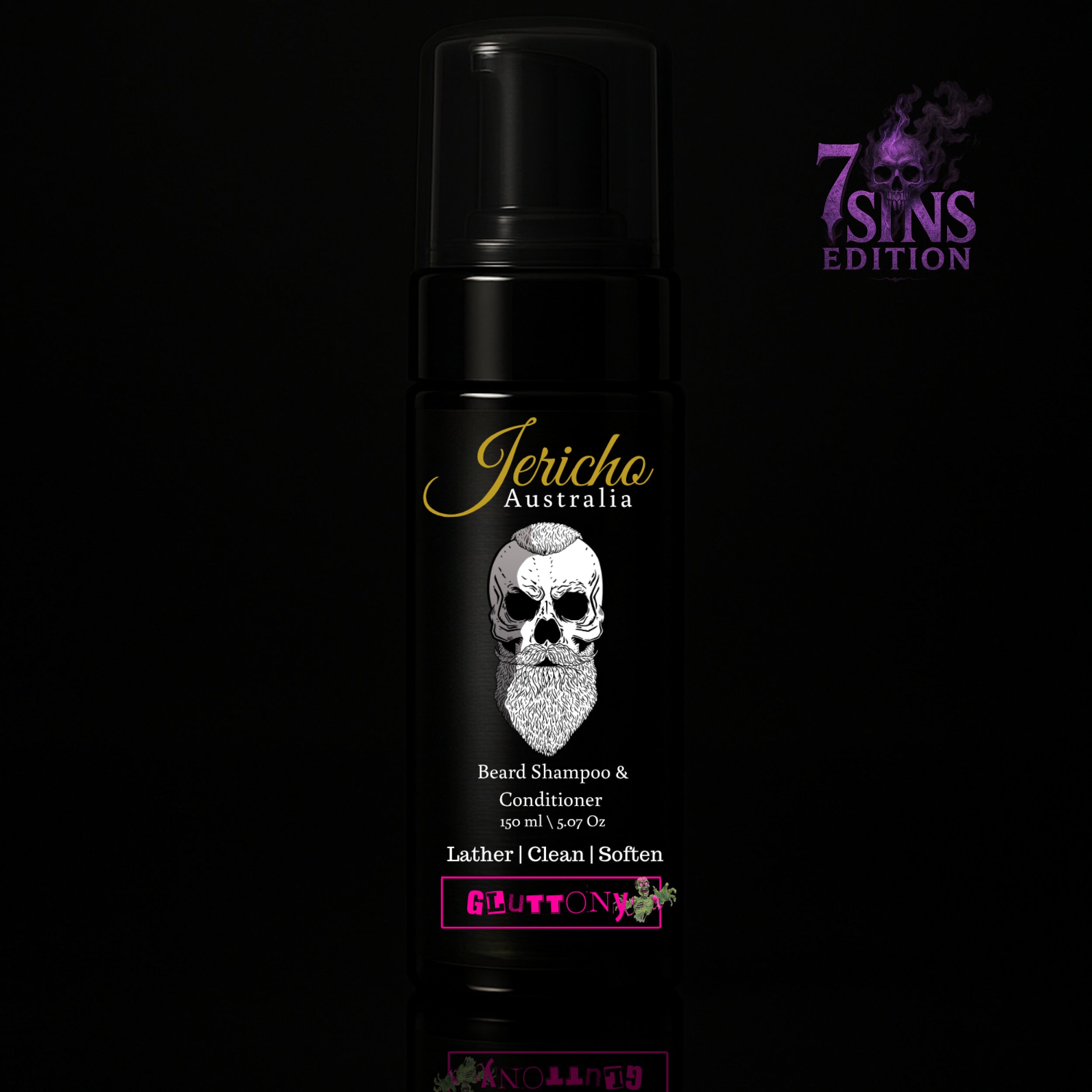 Jericho 2 in 1 Beard Shampoo & Conditioner 150ml Gluttony (7 Sins Edition)