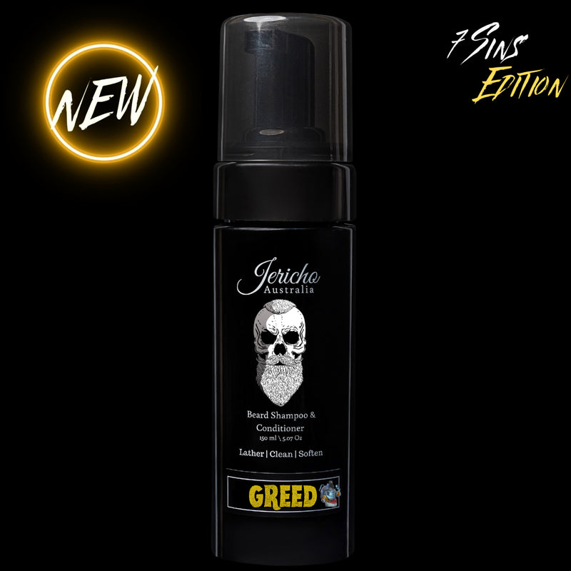 Jericho 2 In 1 Beard Shampoo & Conditioner 150Ml Greed (7 Sins Edition)