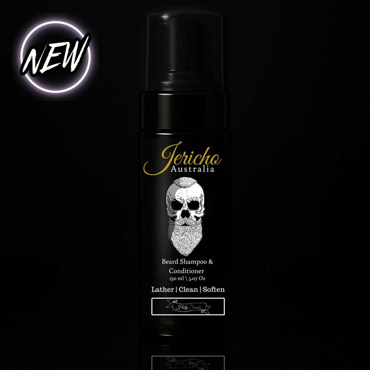 Jericho 2 in 1 Beard Shampoo & Conditioner 150ml Holy Smoke