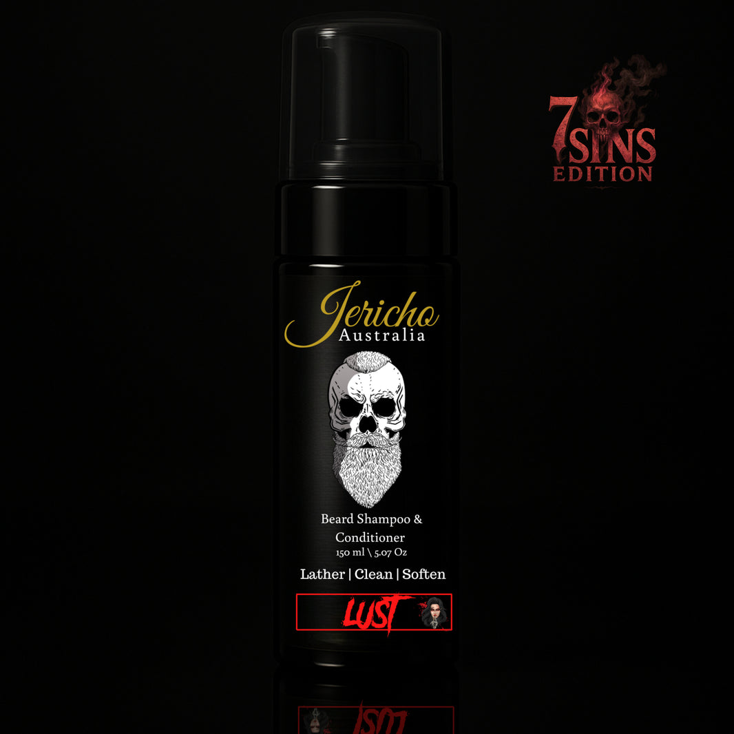 Jericho 2 in 1 Beard Shampoo & Conditioner 150ml Lust (7 Sins Edition)