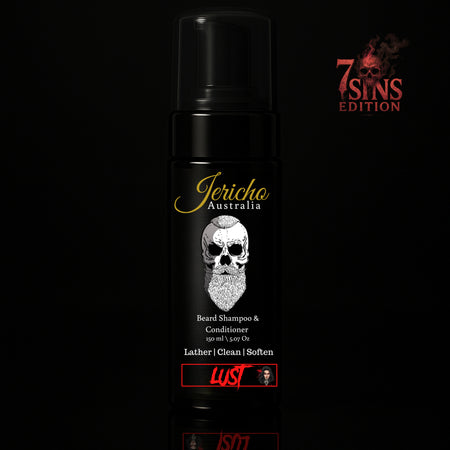 Jericho 2 in 1 Beard Shampoo & Conditioner 150ml Lust (7 Sins Edition)