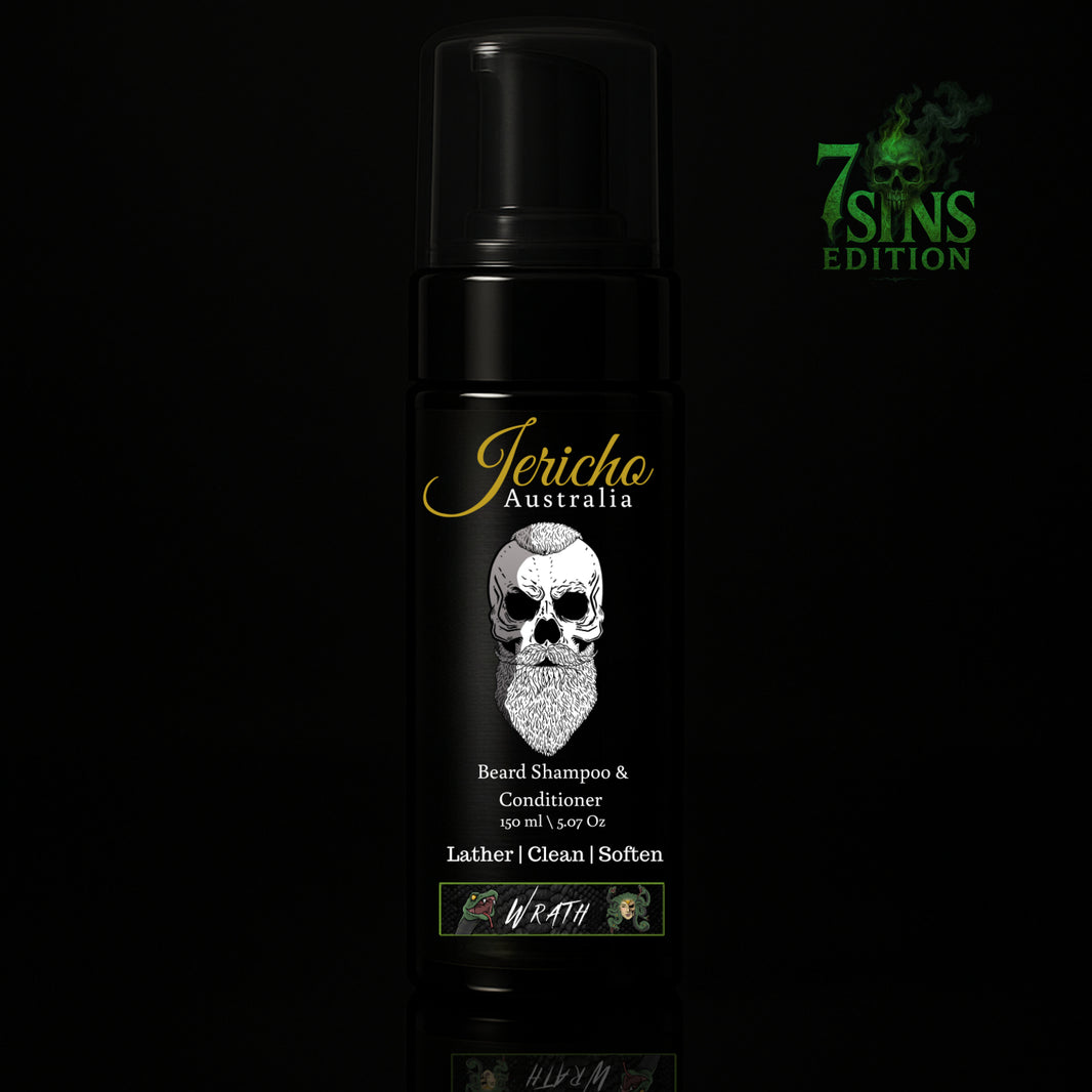 Jericho 2 in 1 Beard Shampoo & Conditioner 150ml Wrath (7 Sins Edition)