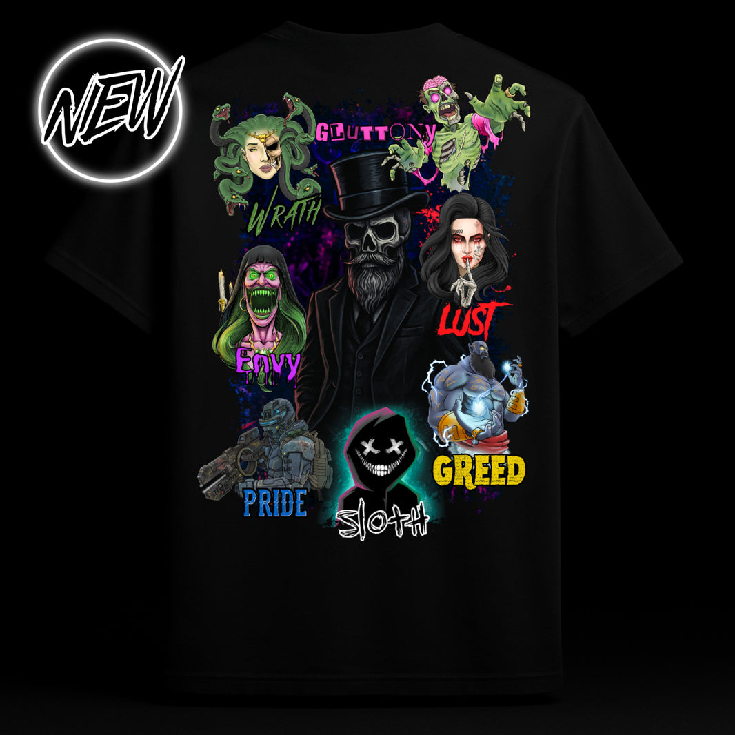 Jericho Australia 7 Deadly Sins T-Shirt (NEW) Shirt