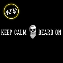 Jericho Australia Keep Calm & Beard On Decal/Sticker Small