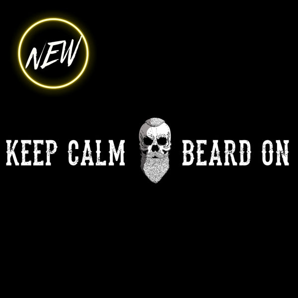 Jericho Australia Keep Calm & Beard On Decal/Sticker Small