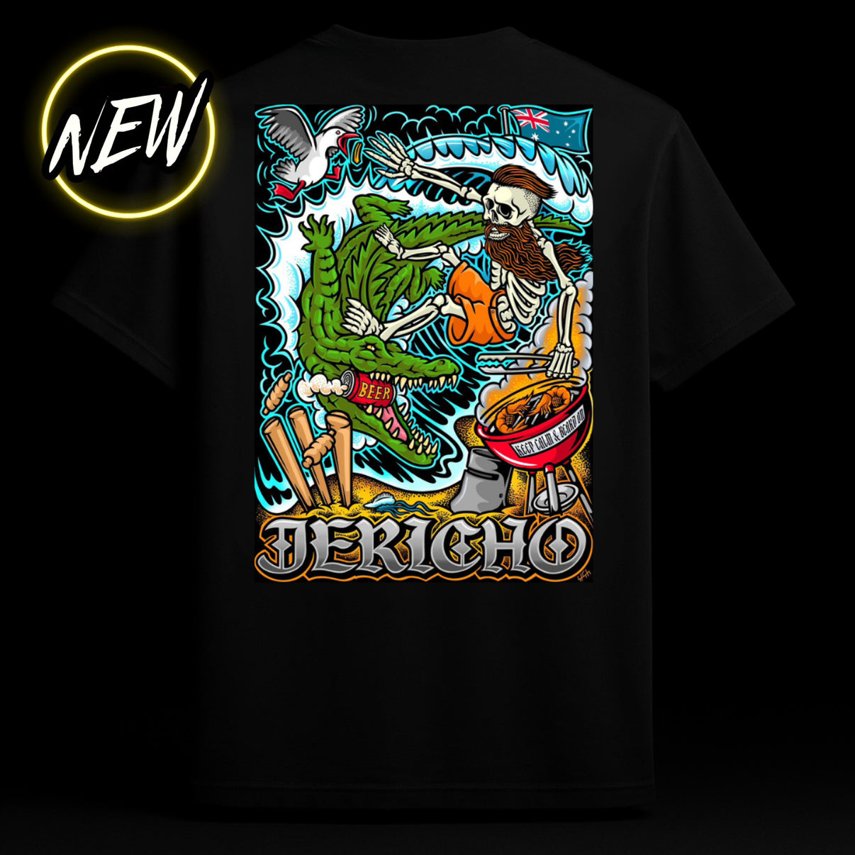 Jericho Australia Surfin Croc T-Shirt - Shirt