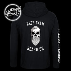 Keep Calm & Beard On Lightweight Hoodie (NEW)