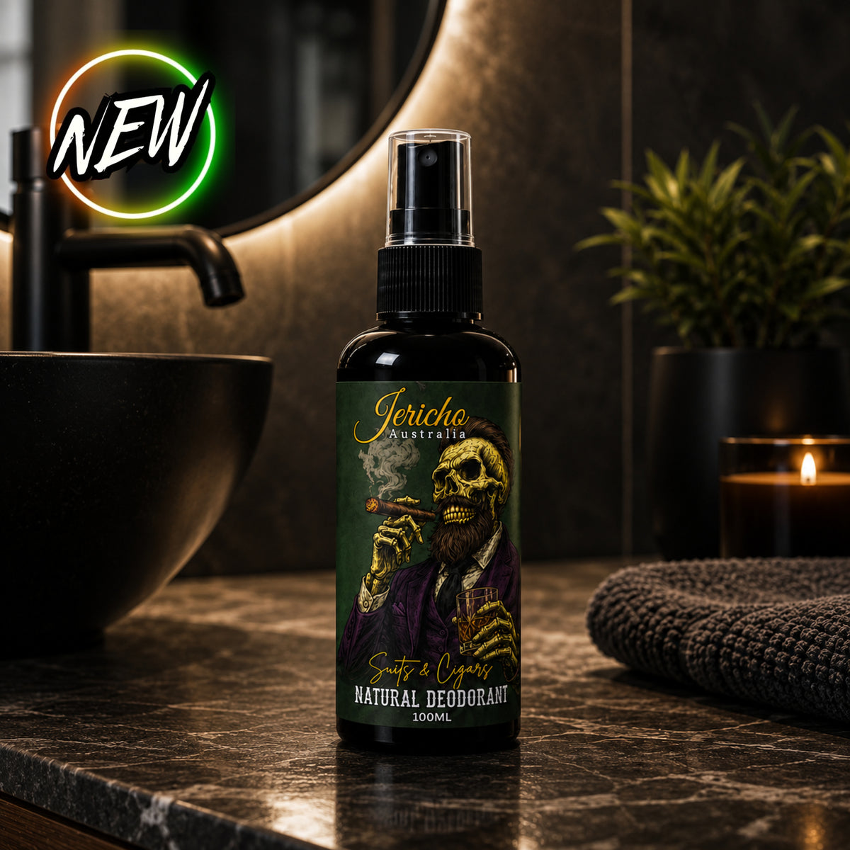Natural Deodorant Suits & Cigars 100ml (Aluminium Free)