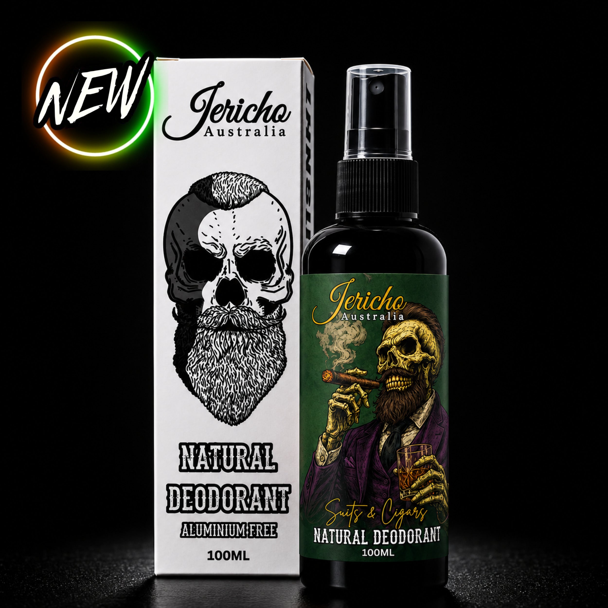 Natural Deodorant Suits & Cigars 100ml (Aluminium Free)