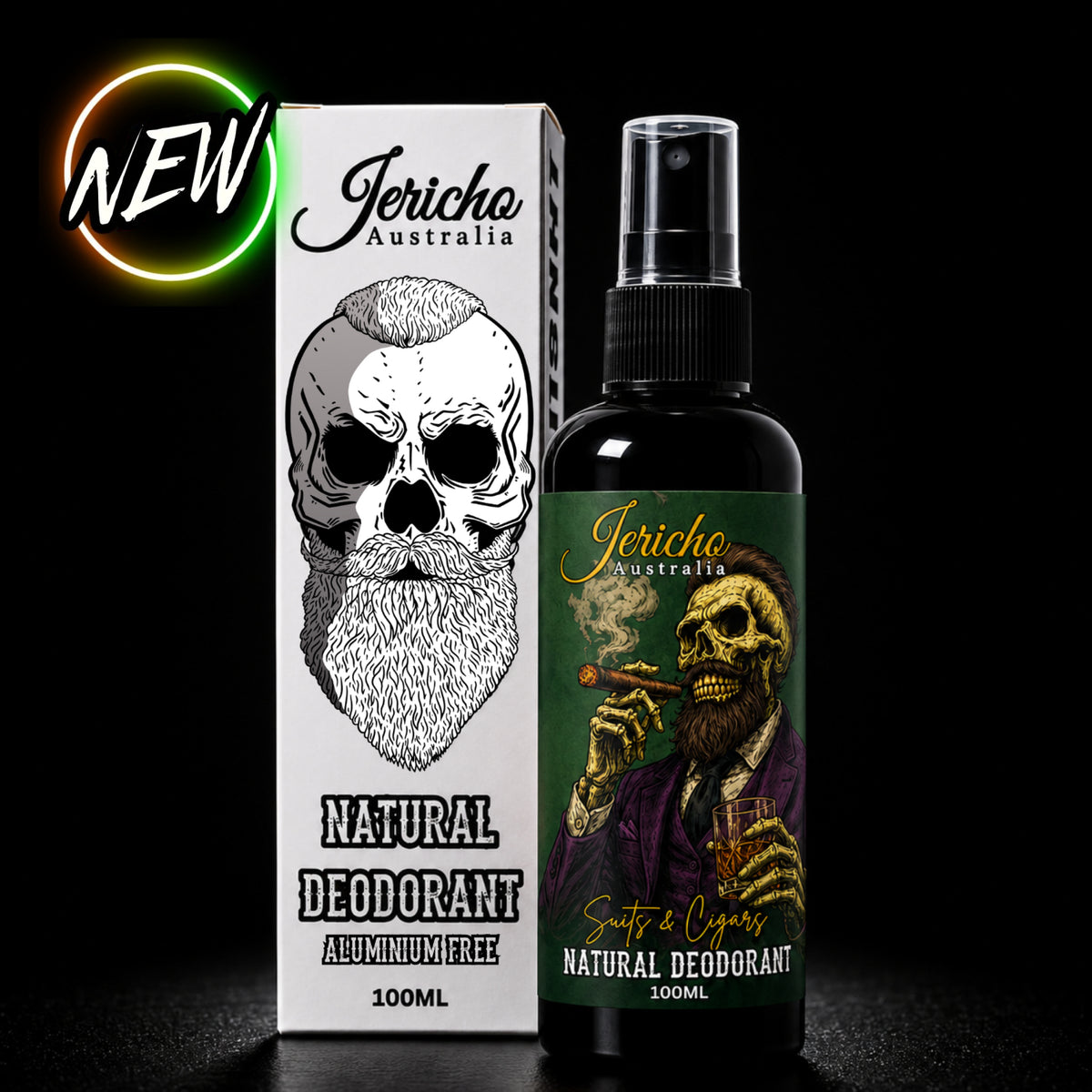 Natural Deodorant Suits & Cigars 100ml (Aluminium Free)