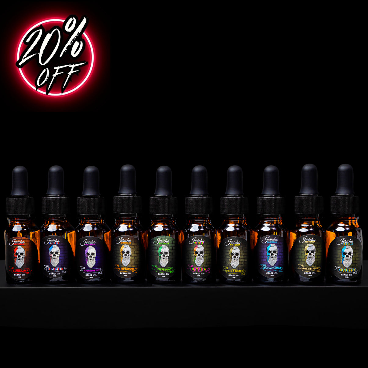 The Wall Of Jericho - (Sample or Travel Size) 10x10ml Beard Oil’s