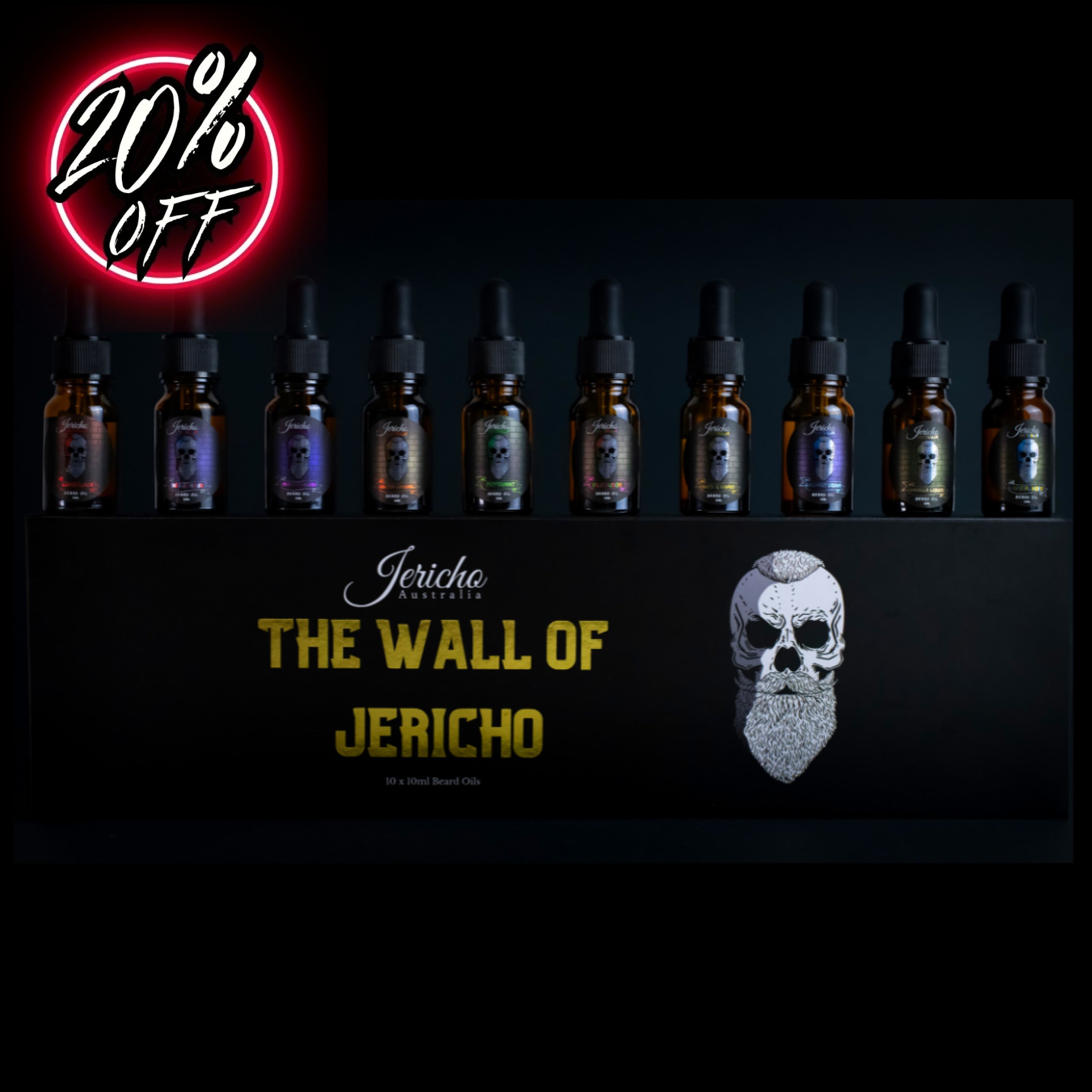 The Wall Of Jericho - (Sample or Travel Size) 10x10ml Beard Oil’s