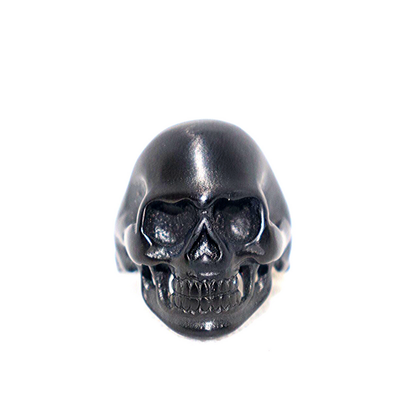 Mens black 2025 skull ring